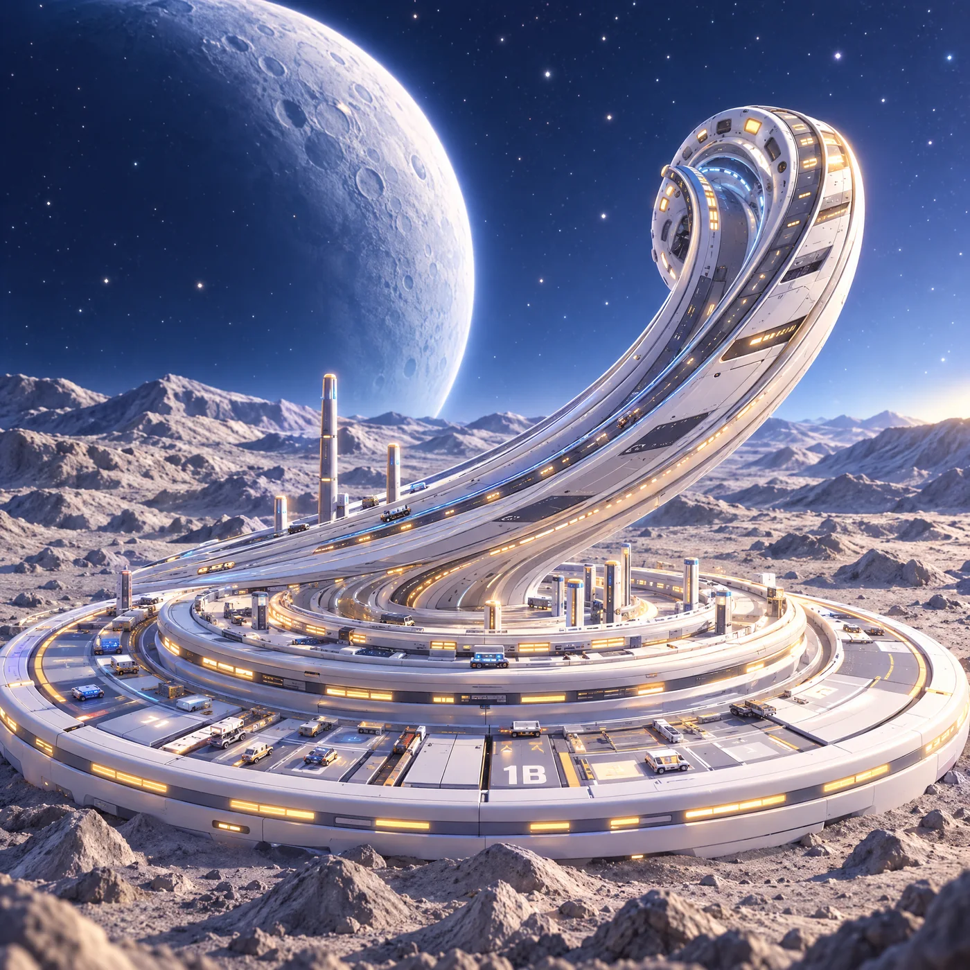The spiral track: colour illustration
