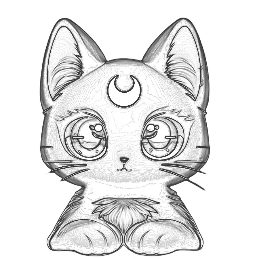 Tsuki: Tsuki's pencil sketch