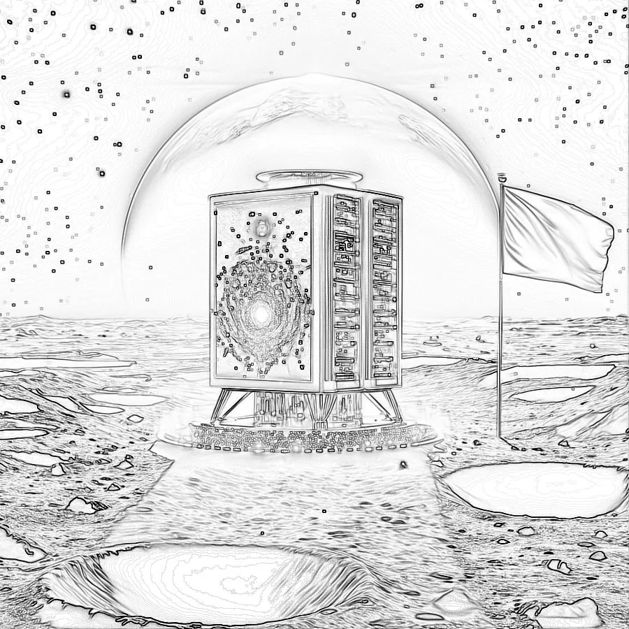 The box and the white flag: Tsuki's pencil sketch