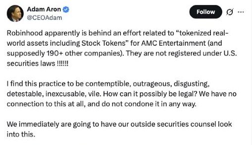 Screenshot of the post by @CEOAdam, 3 Sep 2026, 5:18pm ET